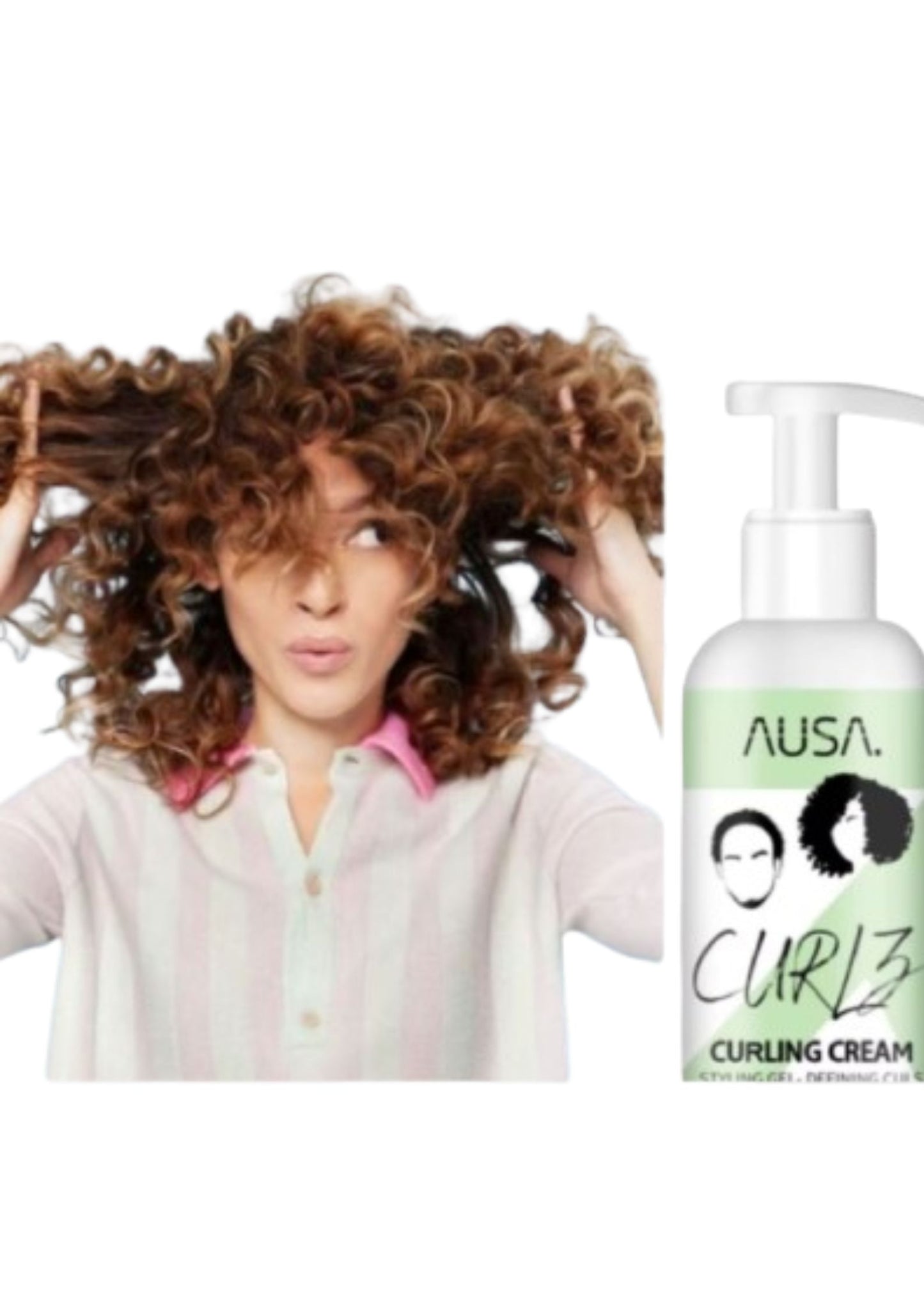 Crème Volumisante 50ml - Anti-Frizz, Effet Bouncy et Résistant pour Cheveux et Perruques Ondulées