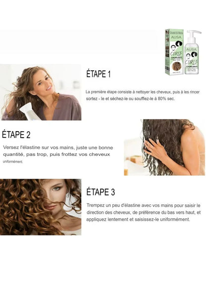 Crème Volumisante 50ml - Anti-Frizz, Effet Bouncy et Résistant pour Cheveux et Perruques Ondulées