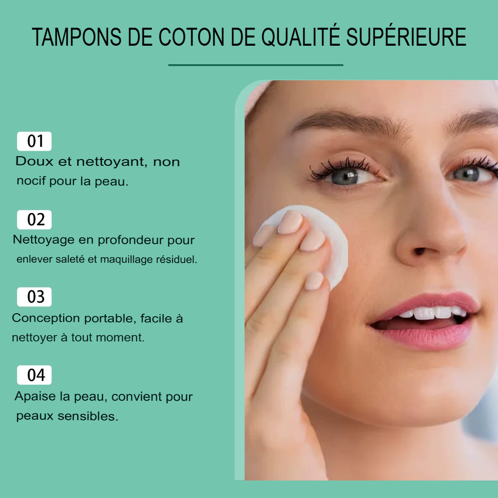 Huile Nettoyante Hydratante Visage Centella et Tampons Démaquillants Nettoyage des Pores