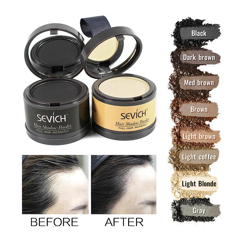 Sevich Hairline Powder 4g - Root Shadow Powder, Natural Hair Concealer, Unisex, Hair Loss Solution 