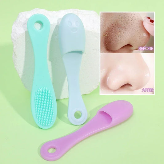 Double-sided silicone blackhead brush 