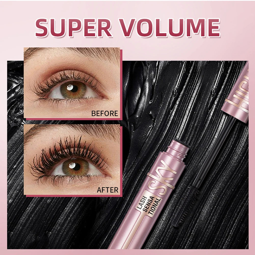 Natural Curling Mascara - Fast Drying, Smudge-Proof, Eyelash Cream, Ideal for Parties