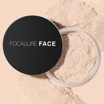 Focallure Invisible Finish Loose Setting Powder - Translucent, Natural, Oil Control, Soft Matte Finish