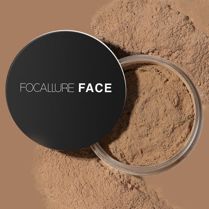 Focallure Invisible Finish Loose Setting Powder - Translucent, Natural, Oil Control, Soft Matte Finish