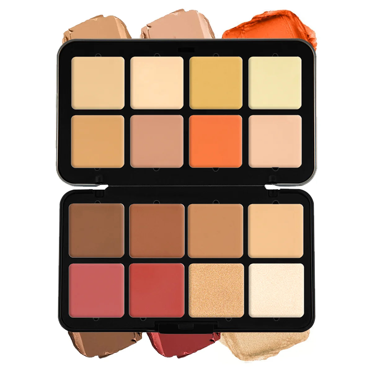 Palette de Blush 12 Couleurs - Blush Crème, Contour, Correcteur et Highlighter