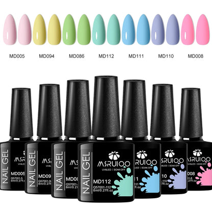 Set de Vernis Gel UV 7 pièces – Manucure DIY, Longue Tenue et Design Créatif