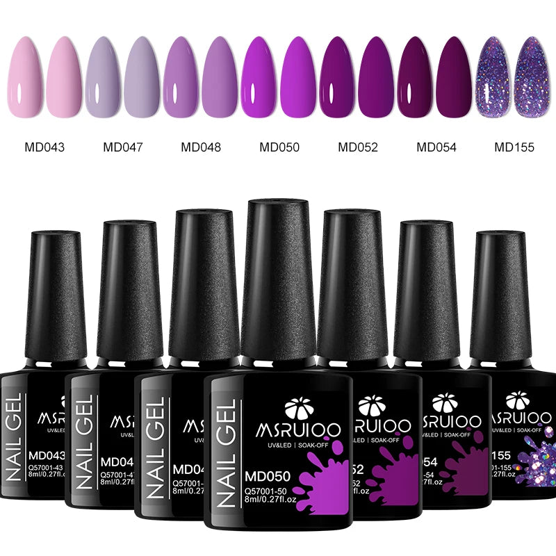 Set de Vernis Gel UV 7 pièces – Manucure DIY, Longue Tenue et Design Créatif