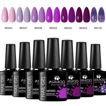 Set de Vernis Gel UV 7 pièces – Manucure DIY, Longue Tenue et Design Créatif