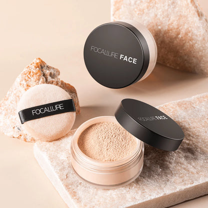 Focallure Invisible Finish Loose Setting Powder - Translucent, Natural, Oil Control, Soft Matte Finish