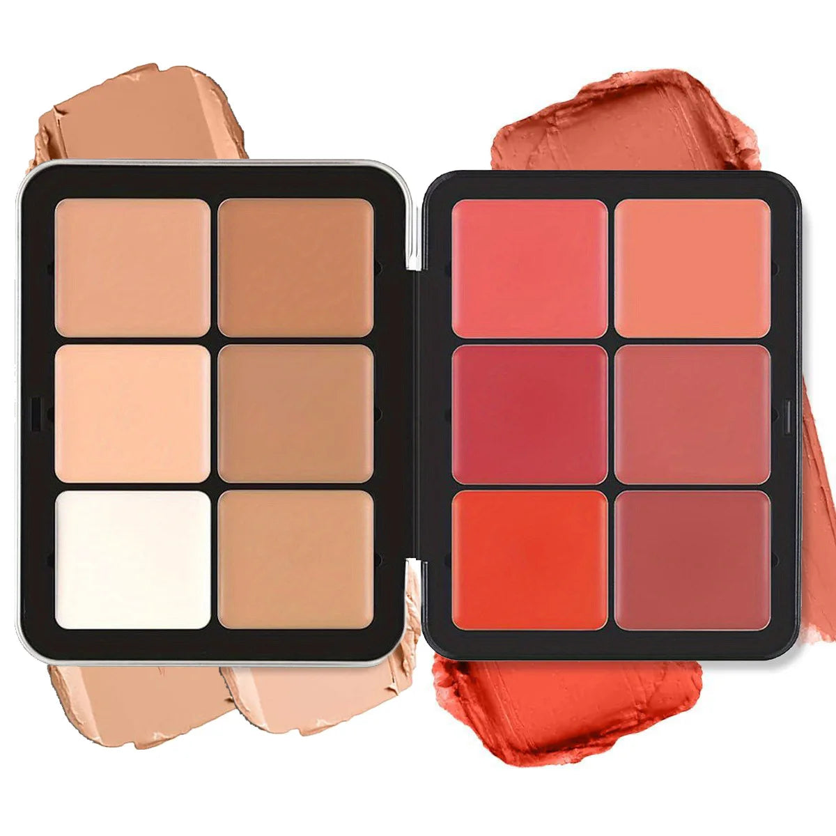 Palette de Blush 12 Couleurs - Blush Crème, Contour, Correcteur et Highlighter