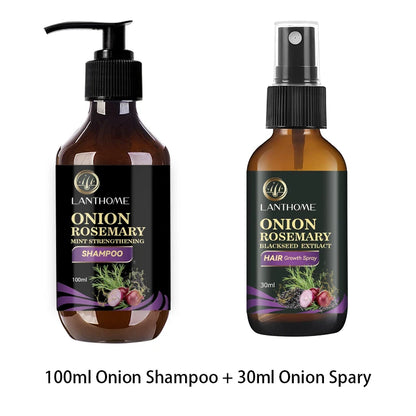 Shampooing Croissance Rapide des Cheveux 100ML - Romarin & Oignon, Anti-Chute.