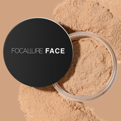 Focallure Invisible Finish Loose Setting Powder - Translucent, Natural, Oil Control, Soft Matte Finish