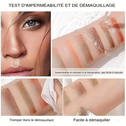 Crayon Ombre à Paupières Deux Couleurs - Effet 3D Naturel, Longue Tenue Sans Nécessité de Retoucher