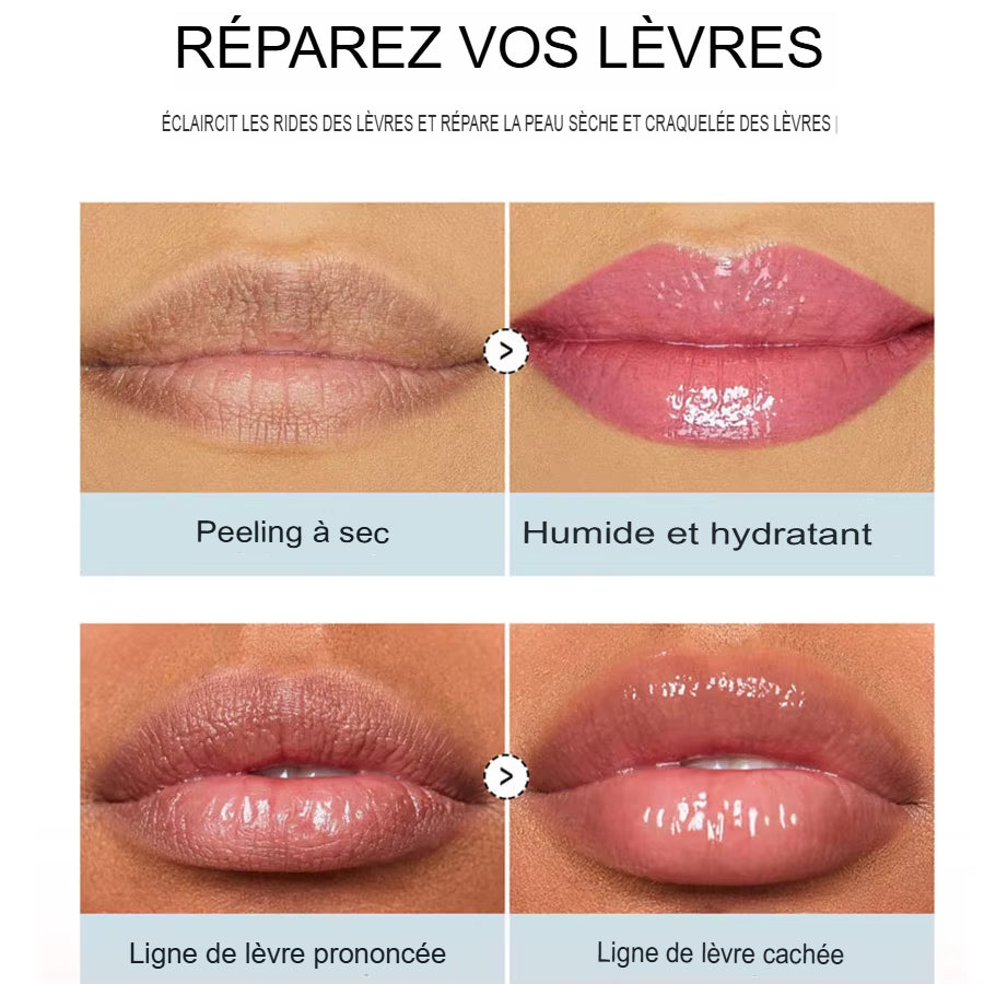 Gloss Brillant au Parfum Fruité, Huile à Lèvres Gelée Hydratante - Lèvres Lisses, Moisturizing & Smoothing