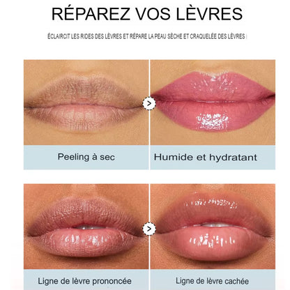 Gloss Brillant au Parfum Fruité, Huile à Lèvres Gelée Hydratante - Lèvres Lisses, Moisturizing & Smoothing